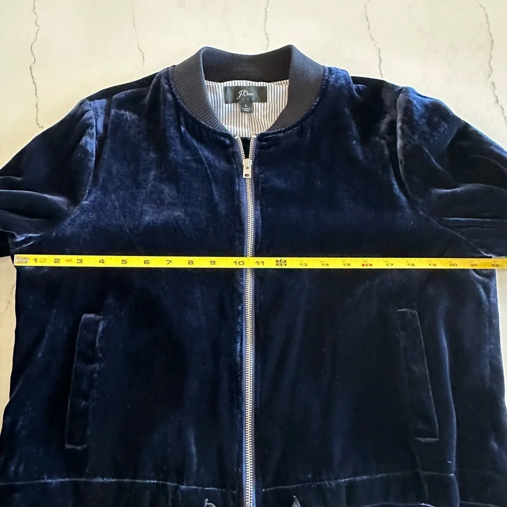NWTs J Crew Velvet Bomber Jacket - Picture 13 of 16